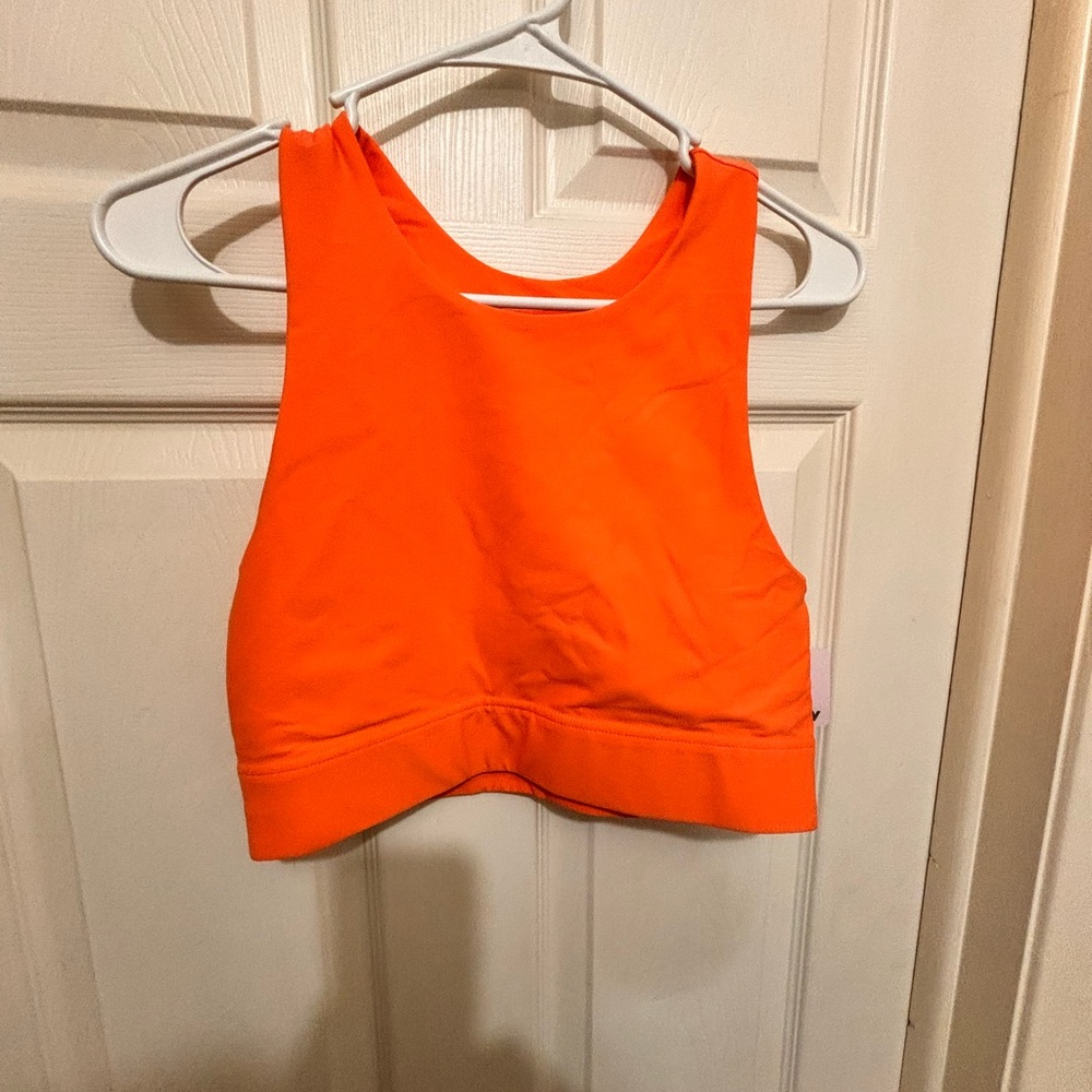 Vibrant Orange Women's sports bra